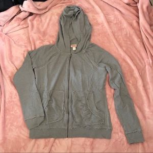 Gray full zip hoodie